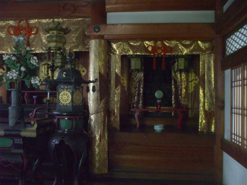 Right Bodhisattva niche in the Choshoin-ji temple complex in Kyōto.