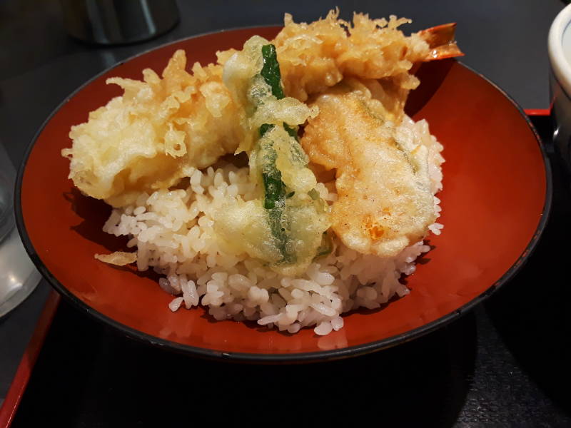 Dinner in Takamatsu: tempura.