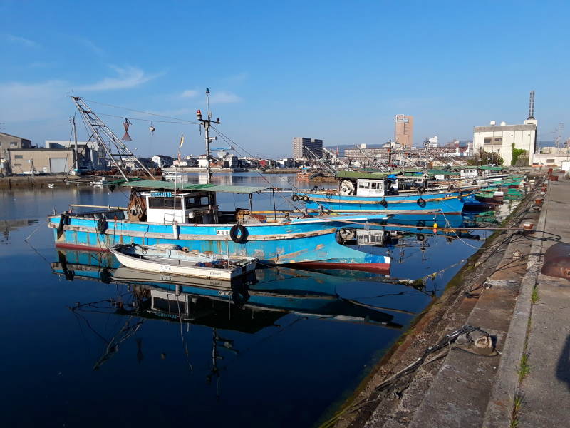 Fishing harbor in Takamatsu.