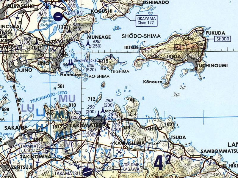 Portion of Tactical Pilotage Chart G-11D.
