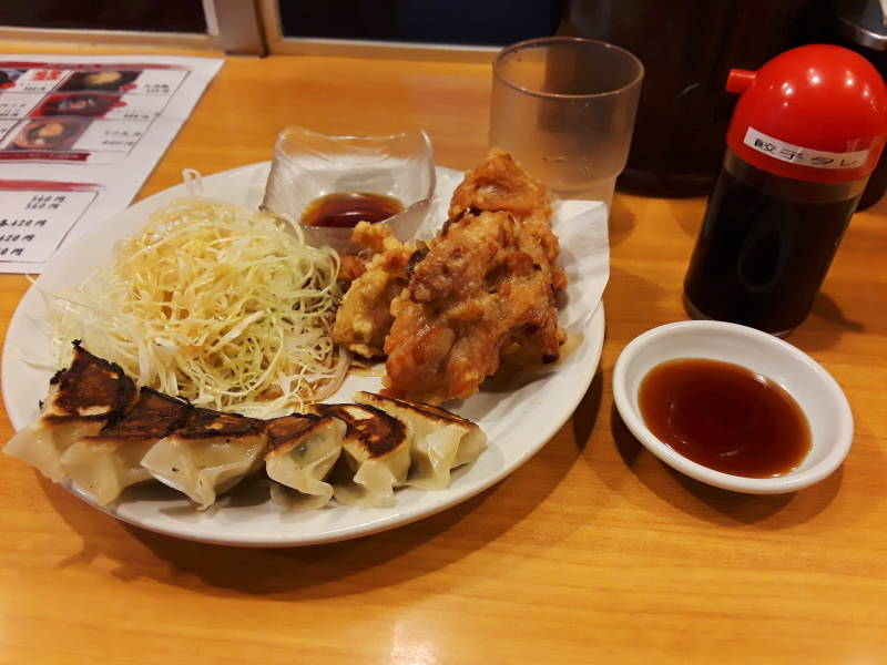 Lunch in the covered market in Takamatsu.