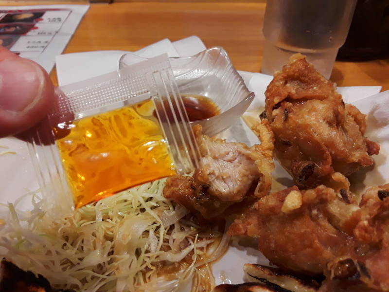 Lunch in the covered market in Takamatsu.