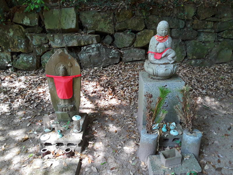 Small shrines at Yashima.