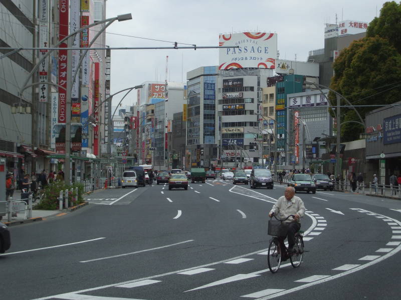 Busy streets near the Ameya-Yokochō market under the Yamanote Line tracks near Ueno Station.