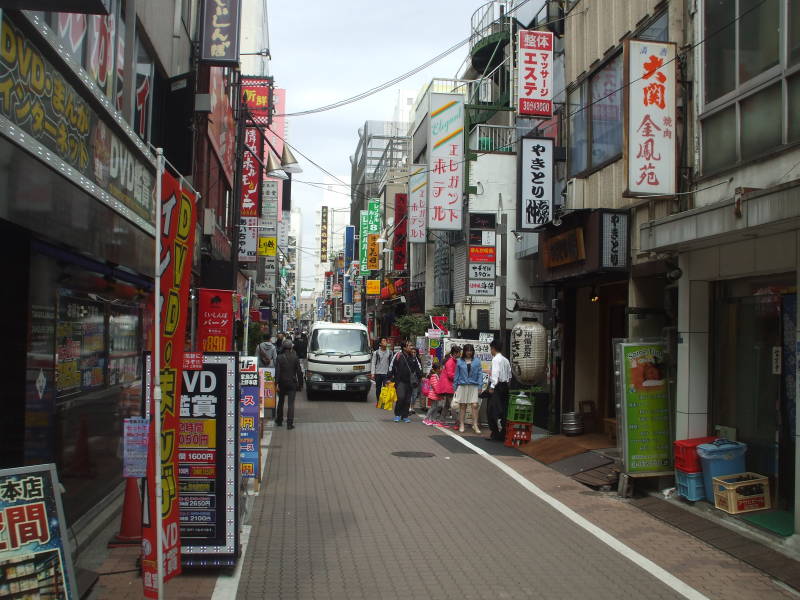 Shops in Ameya-Yokochō market under the Yamanote Line tracks.