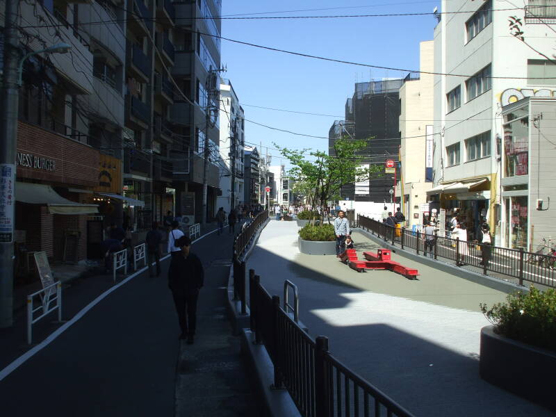 Near the south end of Cat Street in Harajuku.