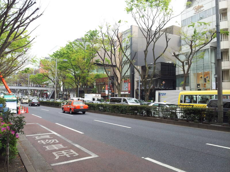 Walking east on the north side of Omotesandō in Harajuku.