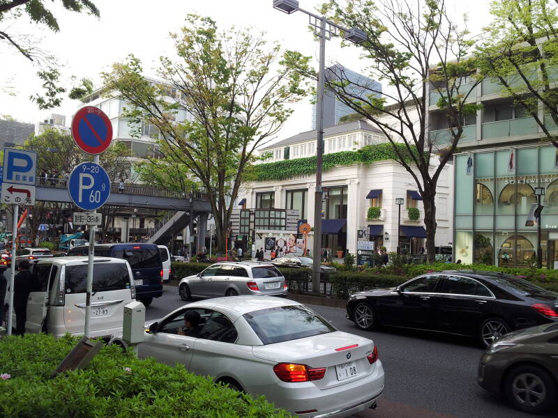 Walking west on the south side of Omotesandō in Harajuku.