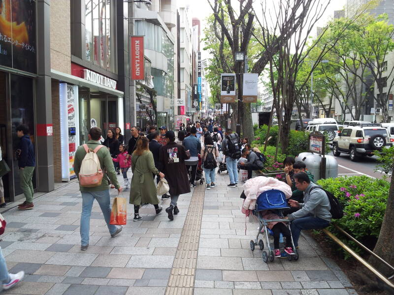 Walking west on the south side of Omotesandō in Harajuku.