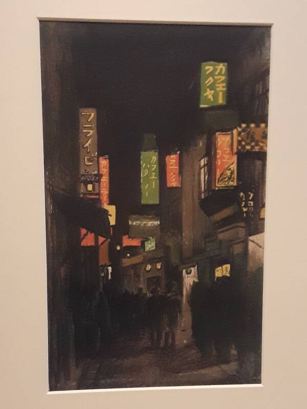 Painting of Shinjuku at the Art Institute of Chicago