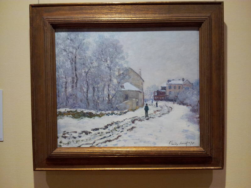 Snow in Argenteuil, 1875, Claude Monet, at the National Museum of Western Art in Ueno Park.