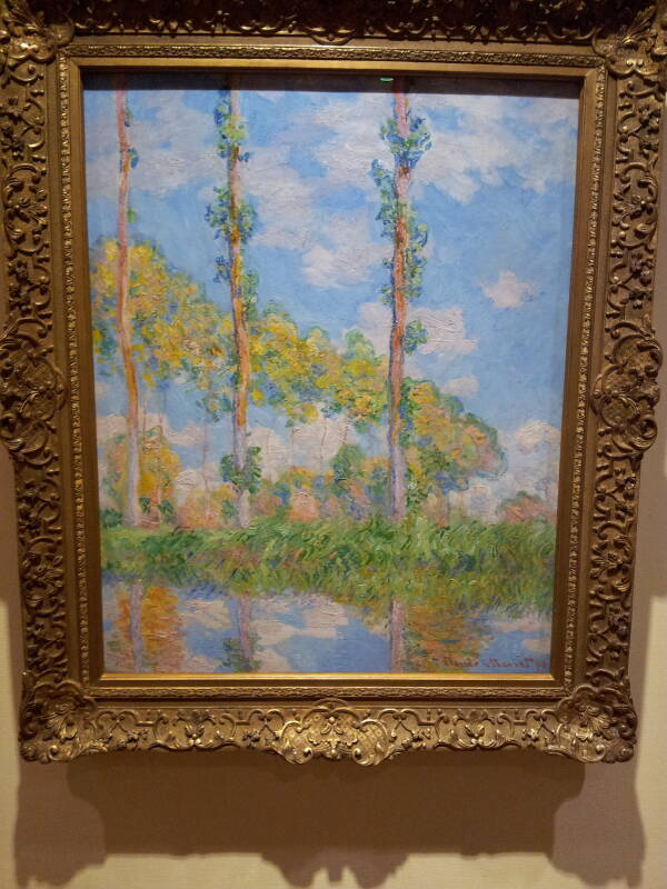 Poplars in the Sun, 1891, Claude Monet, at the National Museum of Western Art in Ueno Park.