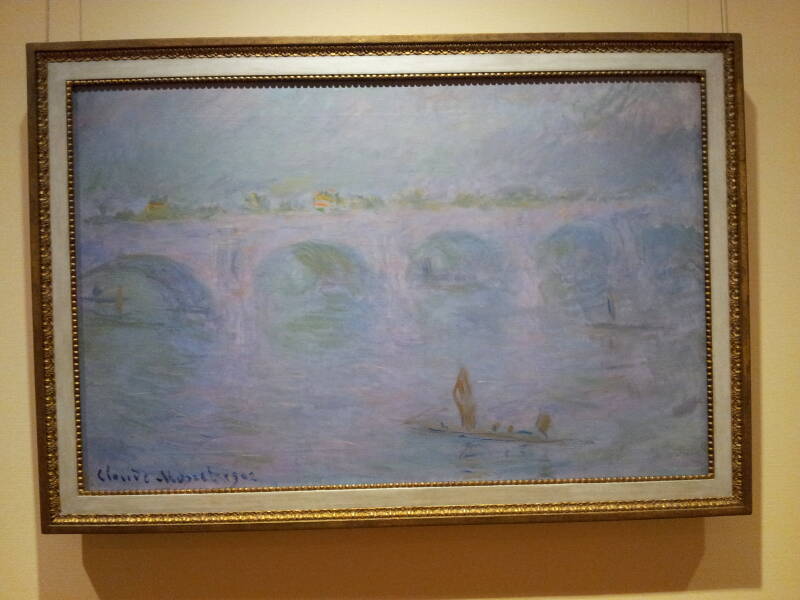 Waterloo Bridge in London, 1902, Claude Monet, at the National Museum of Western Art in Ueno Park.