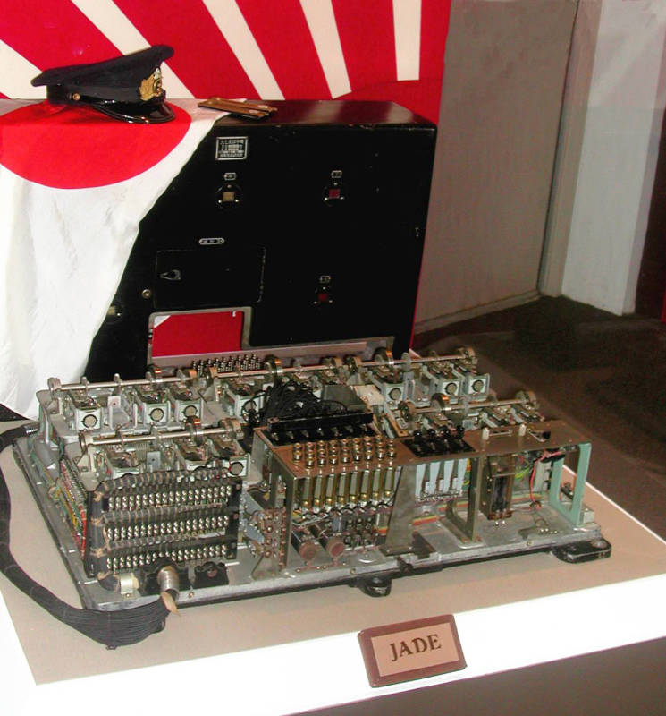 Captured JADE cipher machine at the NSA's National Cryptologic Museum, NSA photo.