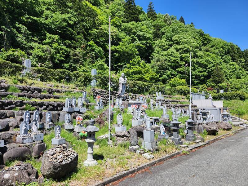 Yamadera town cemetery.