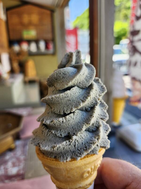 Roasted sesame seed ice cream.