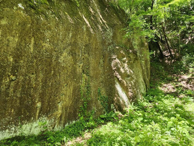 Bishamonten rock fact at Shugendō training ground.