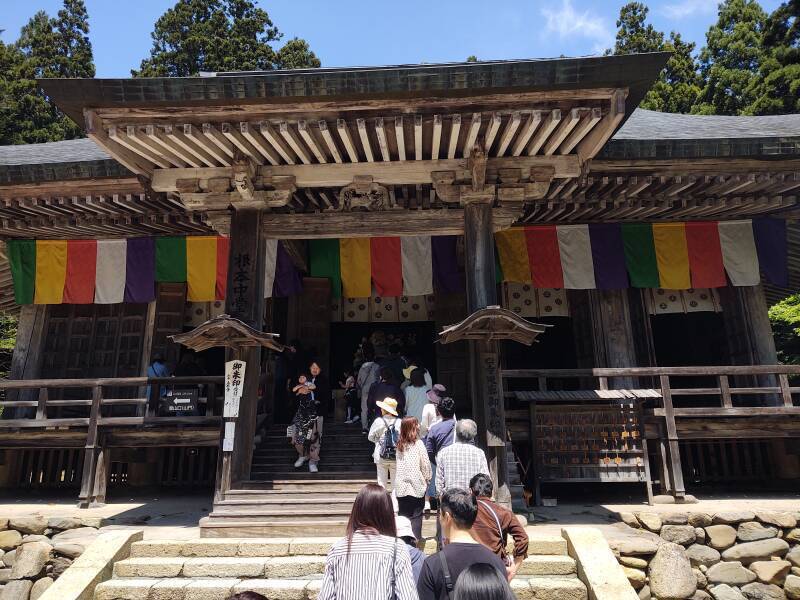 Risshaku-ji temple at Yamadera town.