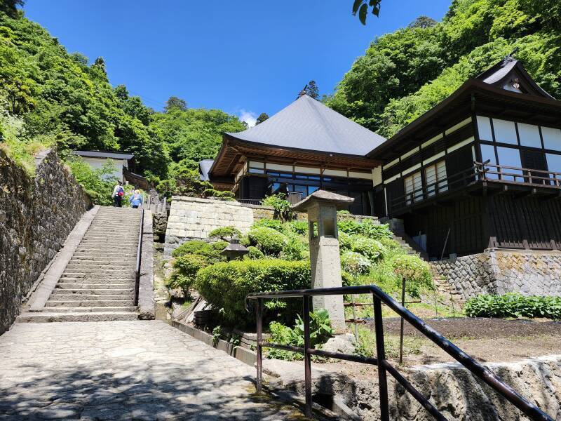 Okunoin at the top of the thousand stone steps at Yamadera.