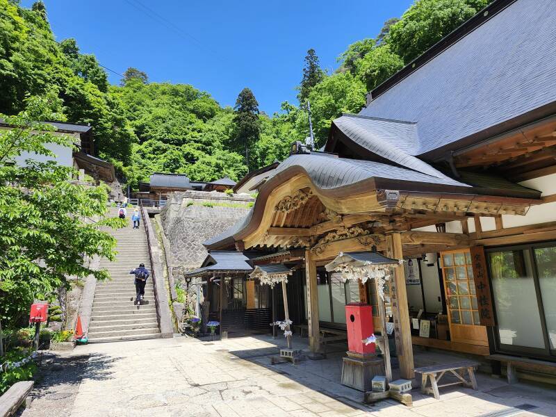 Okunoin at the top of the thousand stone steps at Yamadera.