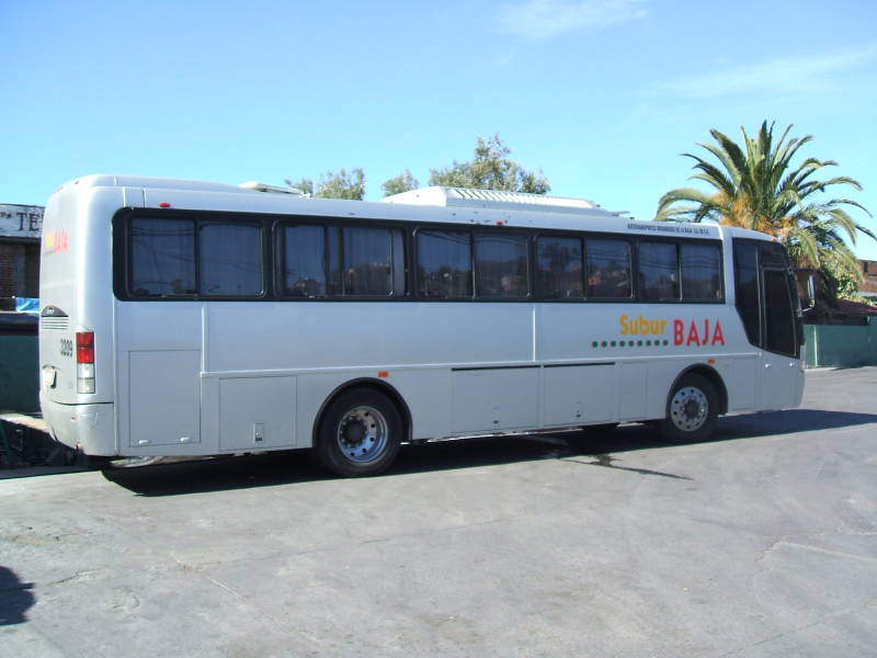 Subur Baja bus in Tecate, Mexico.