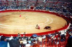 La corrida, the bull fight ring, in D.F., mexico City, Mexico.