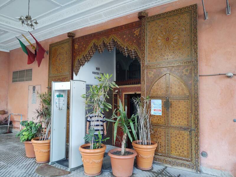 Entryway at the Hotel Moroccan House in Casablanca