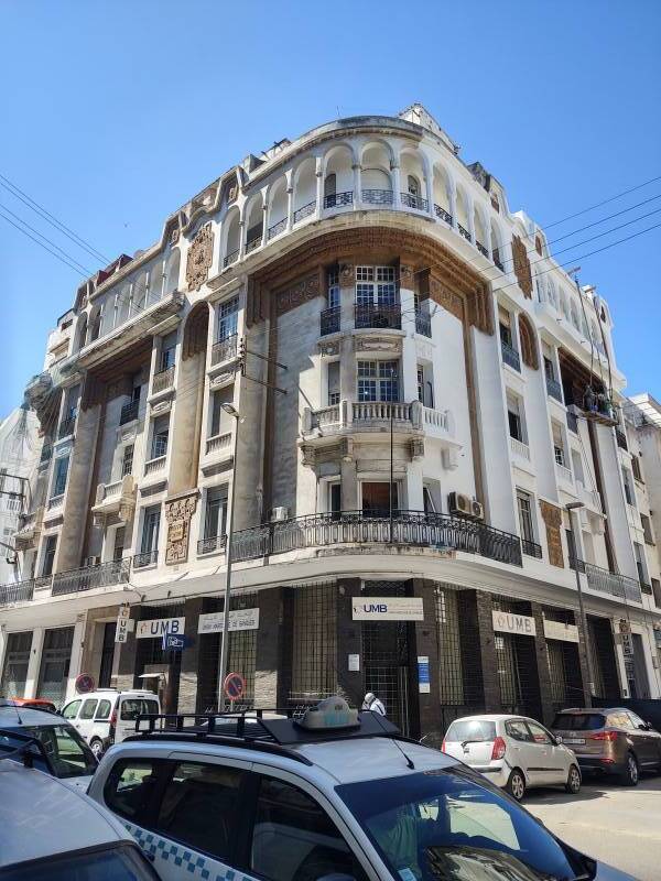 Buildings near Rue Indriss Lahrizi in Casablanca.