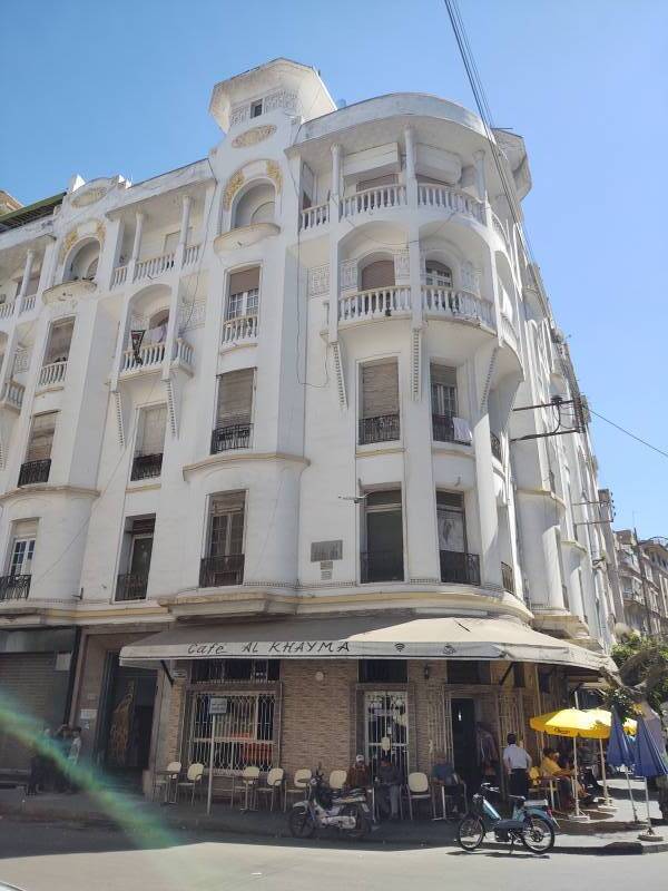 Building at the corner of Avenue Lalla Yacout and Rue Chaouia in Casablanca.