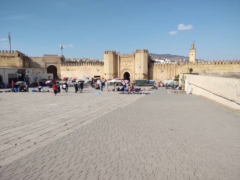 Bab Chorfa at Place Boujloud in Fez, Morocco.