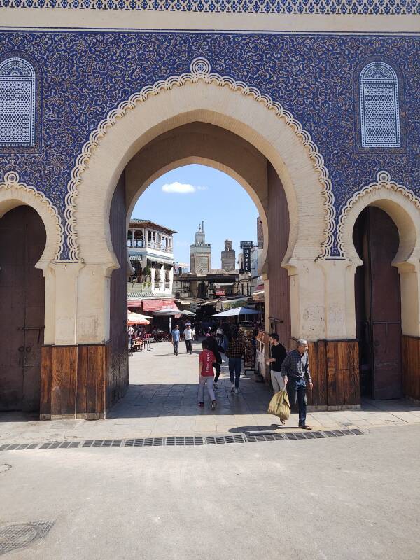 Bab Boujloud in Fez, Morocco.