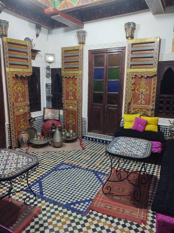 Dar Chourouk guesthouse in the medina in Fez.