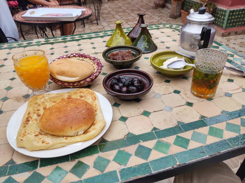 Dar Chourouk guesthouse in the medina in Fez.