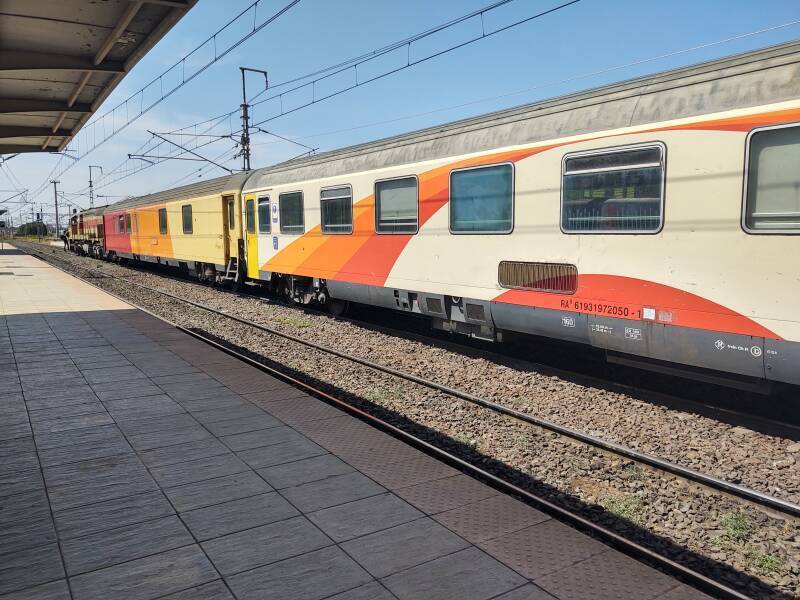 Train from Meknès in the Fez station in Morocco.