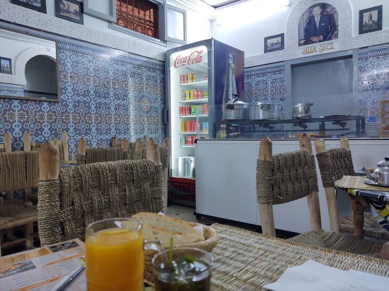 Small restaurant near Hôtel Atlas in the medina in Marrakech.