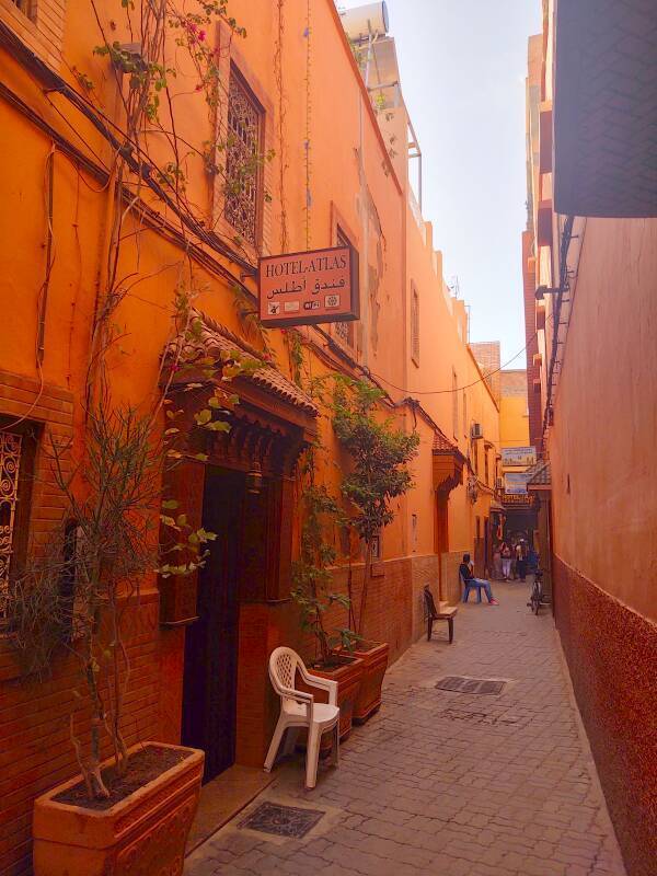 Hôtel Atlas in the medina in Marrakech.