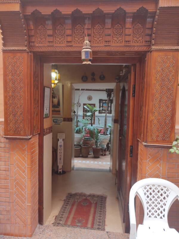 Atlas Hôtel guesthouse in the medina in Marrakech.