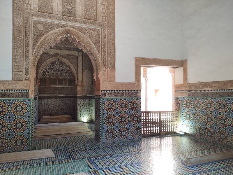 Central chamber of Eastern Sanctuary in the Saadian Tombs complex.