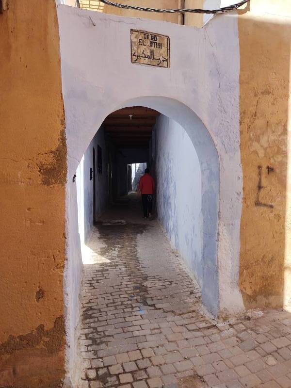 Elaborate doorways within the medina in Meknès.