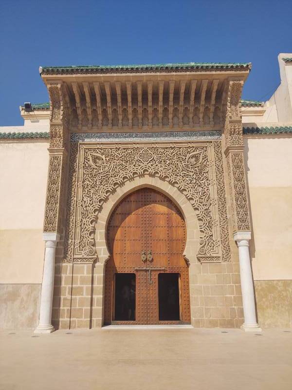 Entrance to the Mausoleum of Moulay Ismail.