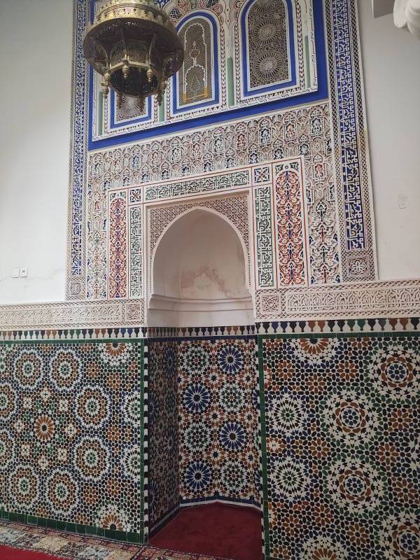 Mihrab in the Mausoleum of Moulay Ismail.