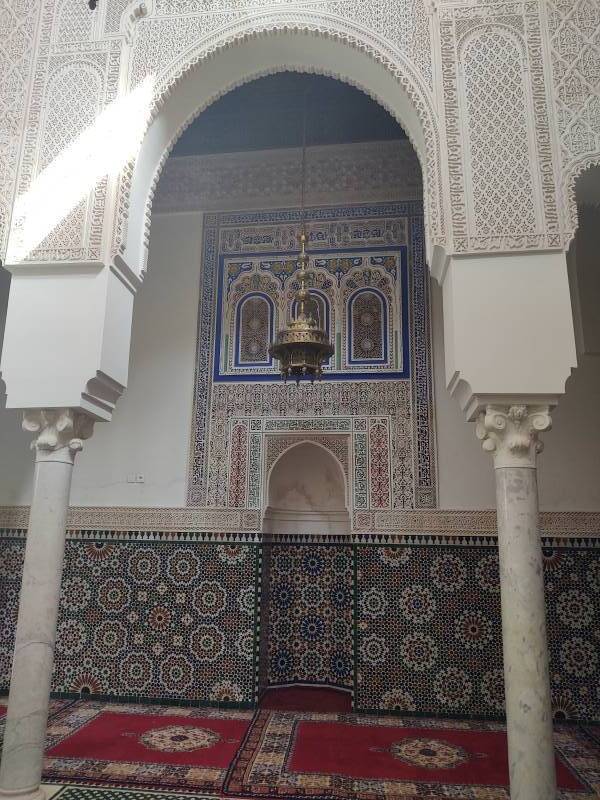 Mihrab in the Mausoleum of Moulay Ismail.