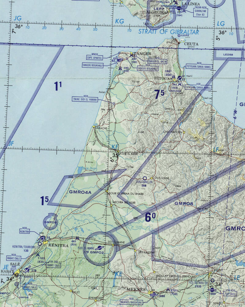 Portion of Operational Navigational Chart ONC G-1.