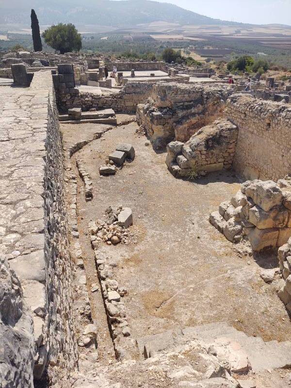 Baths of Gallienus at Volubilis archaeological site in Morocco.