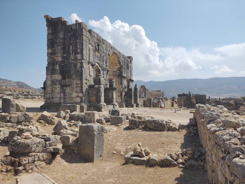 Volubilis archaeological site in Morocco.