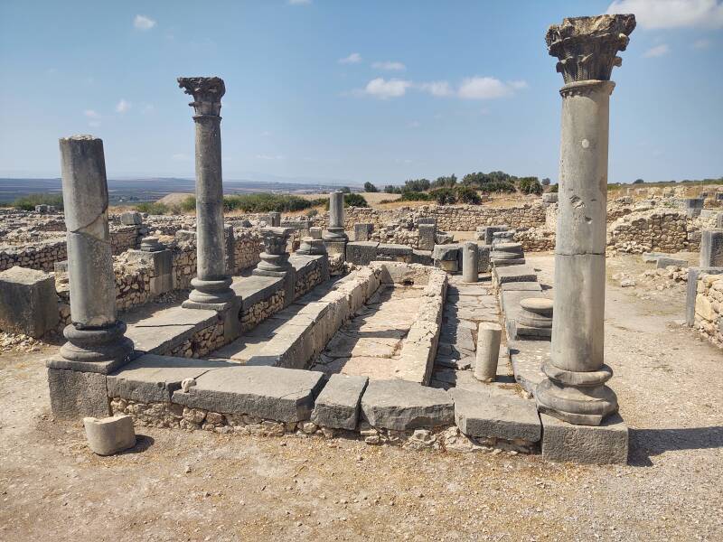 Volubilis archaeological site in Morocco.