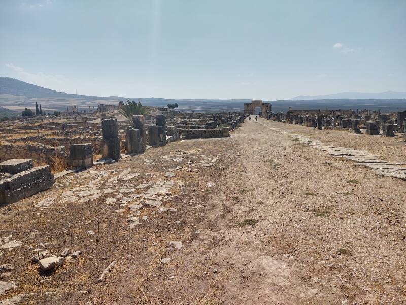 Volubilis archaeological site in Morocco.