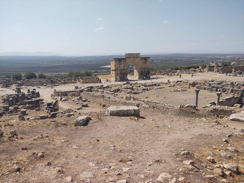 Volubilis archaeological site in Morocco.