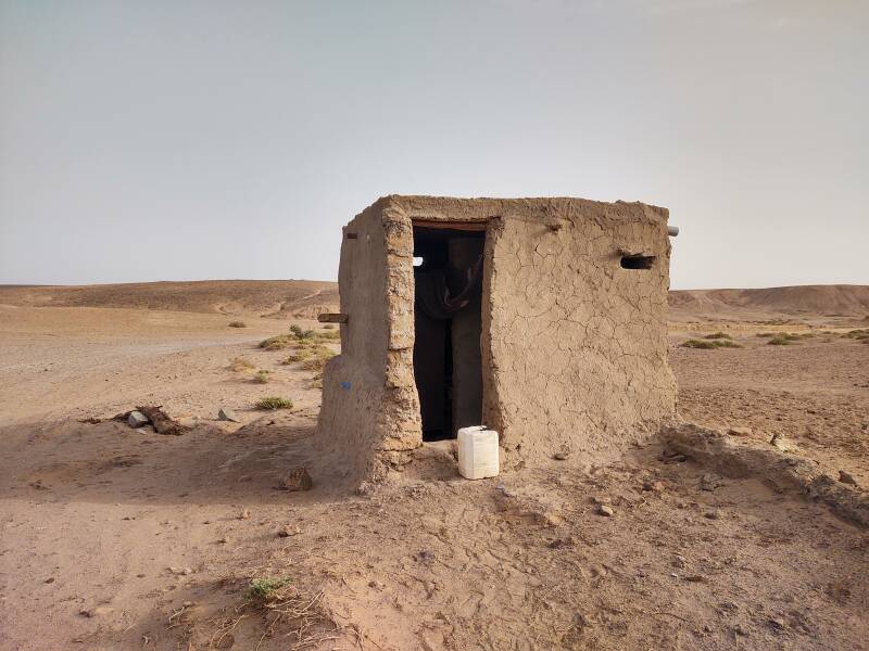 Oum Lâalag oasis in the desert on the way to Erg Chigaga.