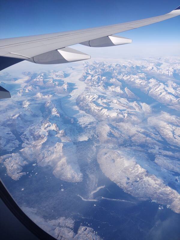 Greenland westbound around 63.2266° N 41.3946° W.